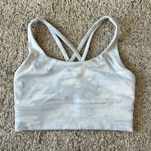 Lululemon Camo Long Line Energy Sports Bra